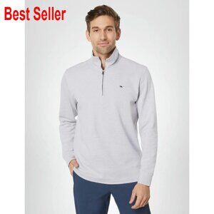 Men's Quarter-Zip Pullover Sweater Ultra Soft Classic Preppy Lightweight Warmth